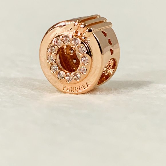 NEW Authentic Pandora Open Center Pave Crown O Charm / Pandora Bracelet - Picture 4 of 7